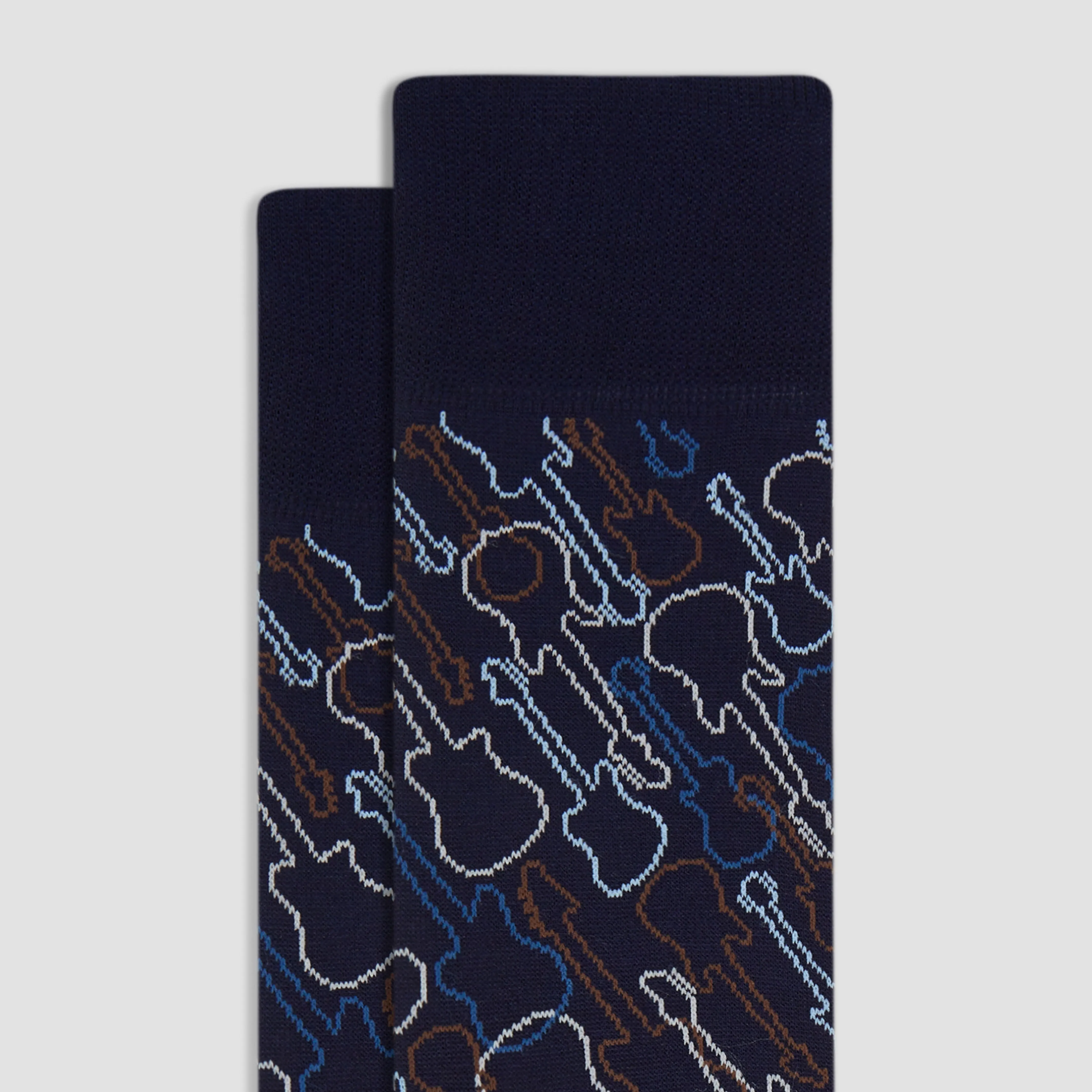 Guitar Mid-Calf Socks