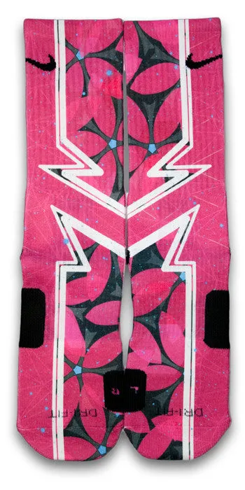 Hawaiian Floral Custom Elite Socks