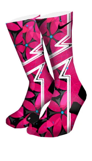 Hawaiian Floral Custom Elite Socks