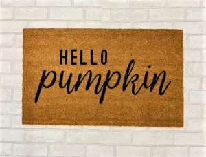 Hello Pumpkin Door Mat