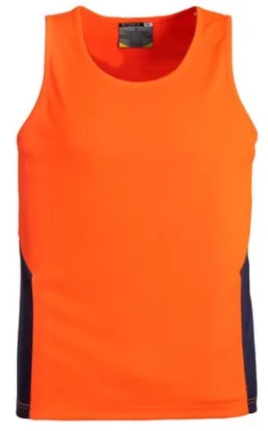 HI-VIS SQUAD SINGLET - Strong and Durable | Polyester | Quick Dry