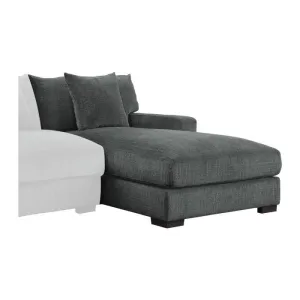 Homelegance Furniture Worchester Right Side Chaise in Gray 9857DG-RC