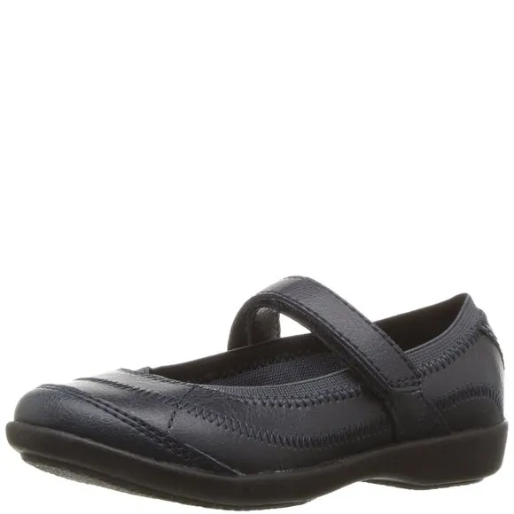 Hush Puppies unisex child Hp-reese Mary Jane Flat, Navy, 13.5 Little Kid US