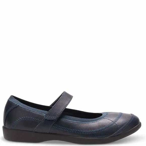 Hush Puppies unisex child Hp-reese Mary Jane Flat, Navy, 13.5 Little Kid US