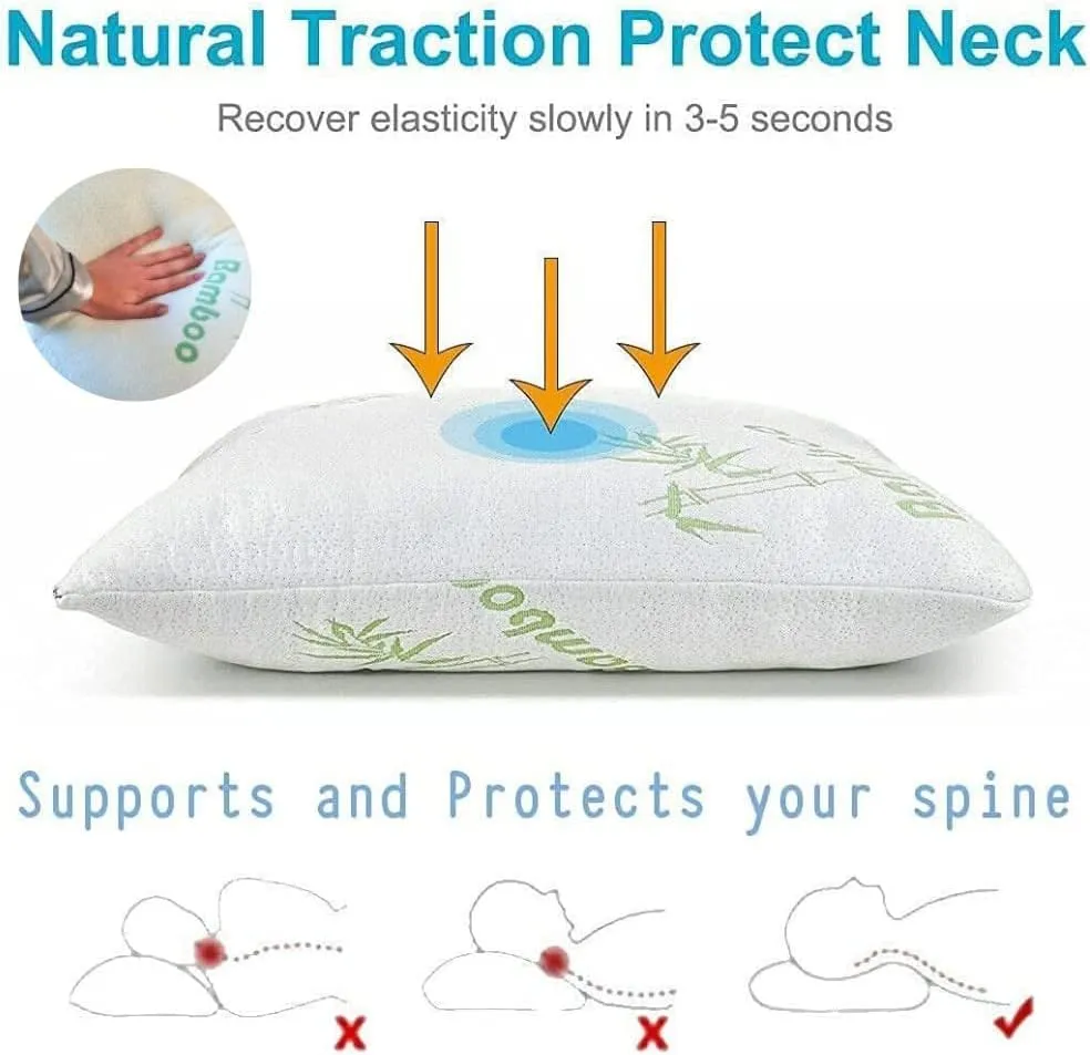 Hypoallergenic Bamboo Memory Foam Pillows