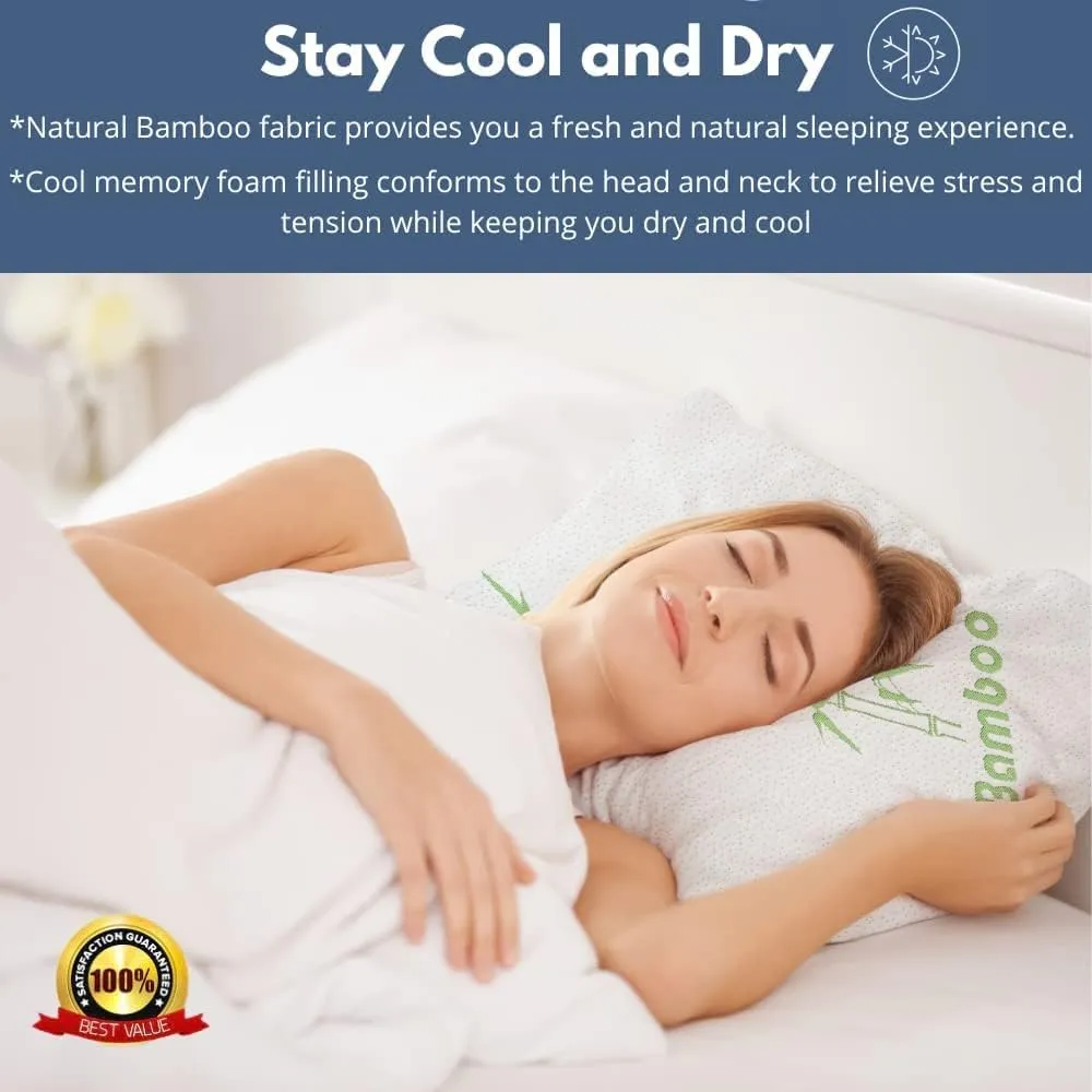Hypoallergenic Bamboo Memory Foam Pillows