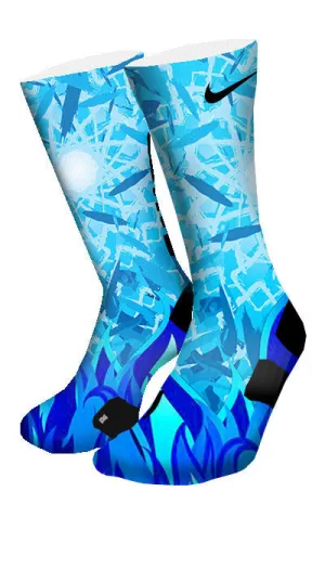 Icy Blue Custom Elite Socks