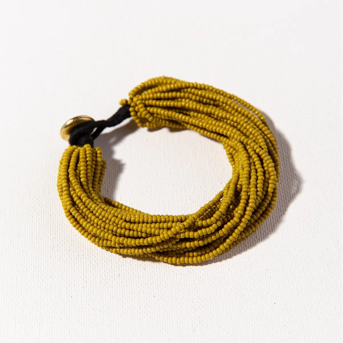 Ink Alloy Multi Layer Bead Bracelet - Citron