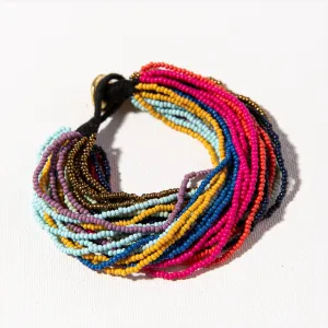 Ink Alloy Multi Layer Bead Bracelet - Multi Color