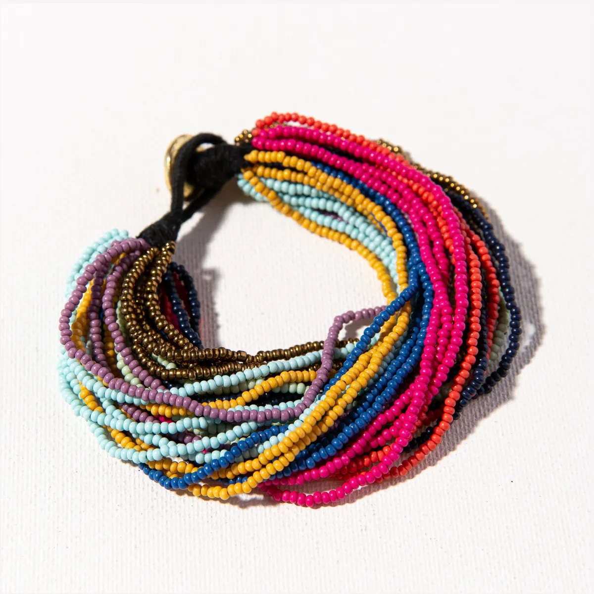 Ink Alloy Multi Layer Bead Bracelet - Multi Color