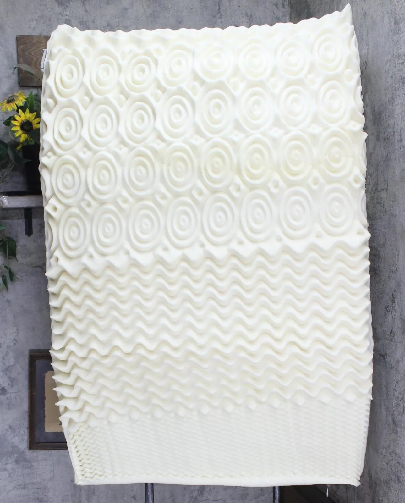Isotonic 5 Zone 4" Memory Foam Mattress Topper 16711fde52e8e2 Off White Twin