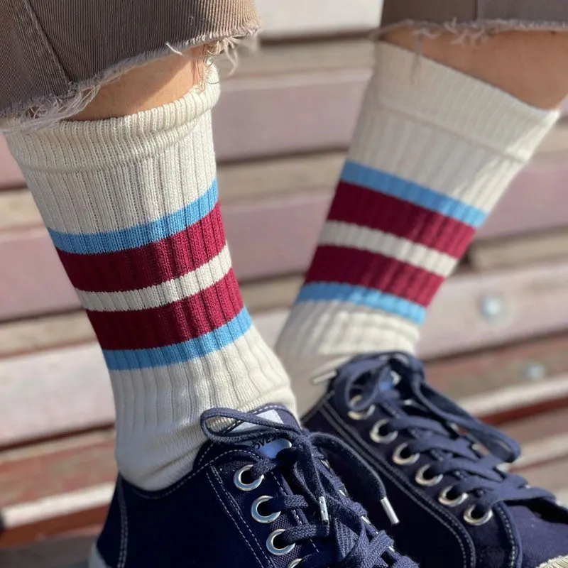 IVY ELLIS Mens Puck Socks in Romeo