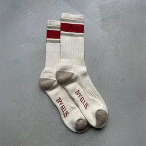 IVY ELLIS Mens Vintage Cotton Sport Sock in The Joe