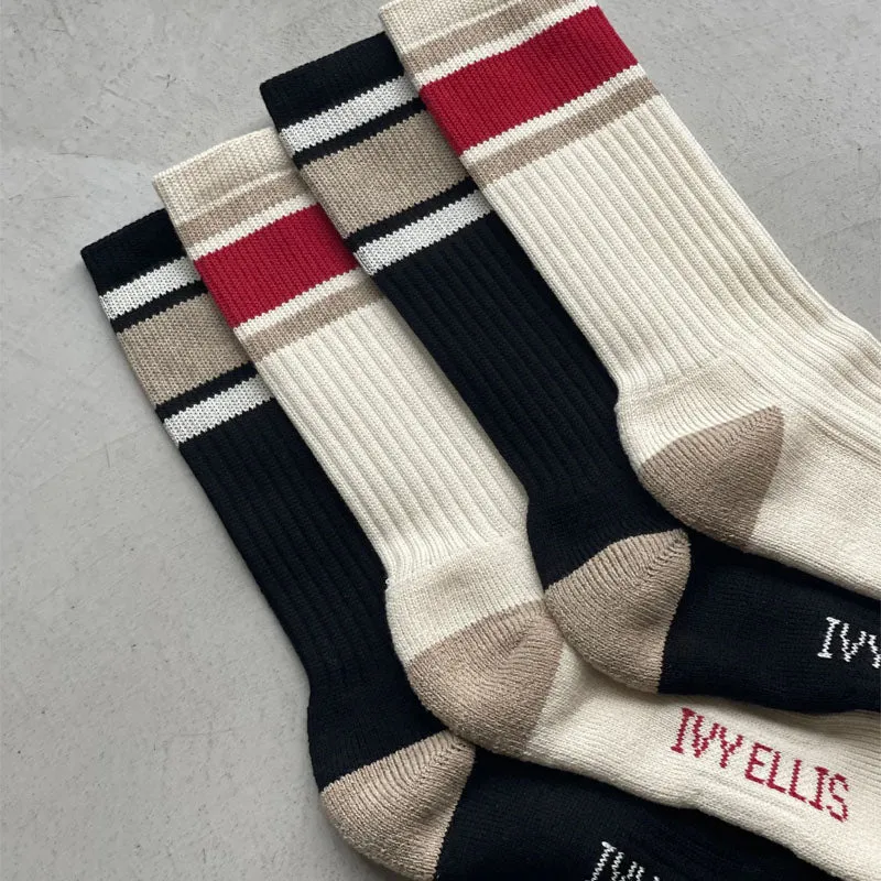 IVY ELLIS Mens Vintage Cotton Sport Sock in The Joe