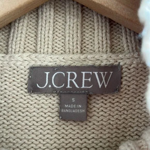 J. Crew Women's Cotton turtleneck sweater in stripe Size Small