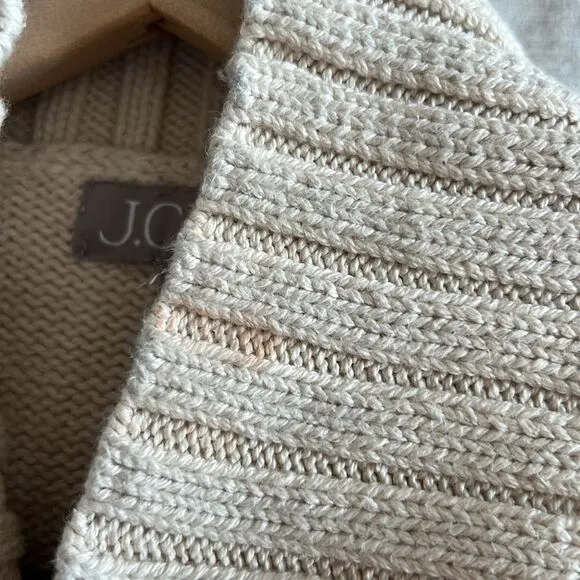 J. Crew Women's Cotton turtleneck sweater in stripe Size Small