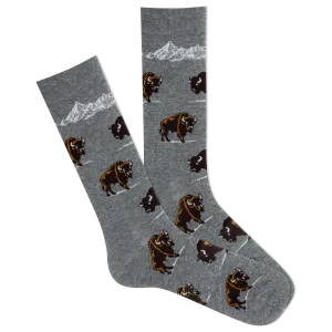 K.Bell Men's Winter Bison Crew Sock