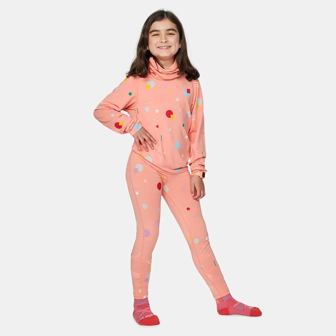 Kids Confetti Midweight Bottom Base Layer