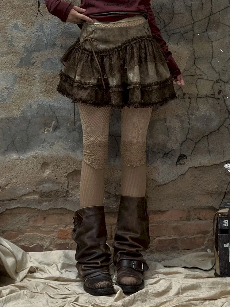 Lace Splicing Multi-Layer Cake Skirt【s0000009973】