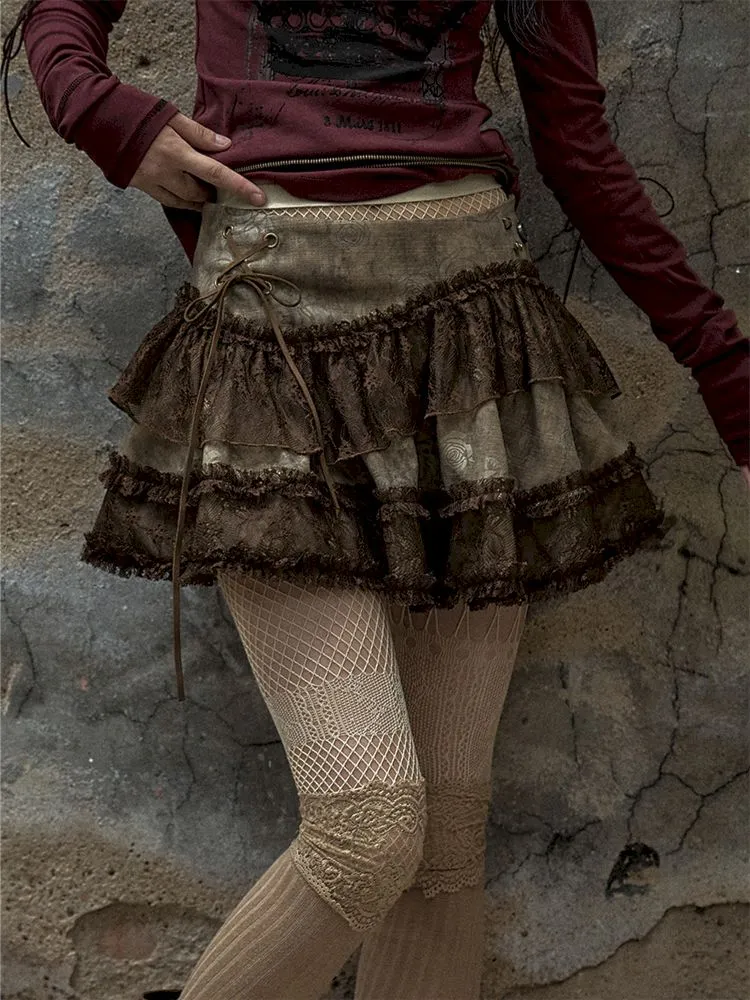 Lace Splicing Multi-Layer Cake Skirt【s0000009973】