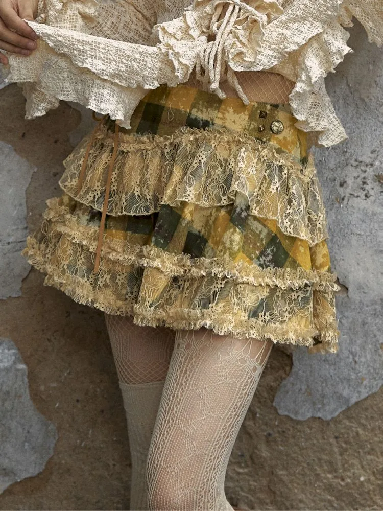 Lace Splicing Multi-Layer Cake Skirt【s0000009973】
