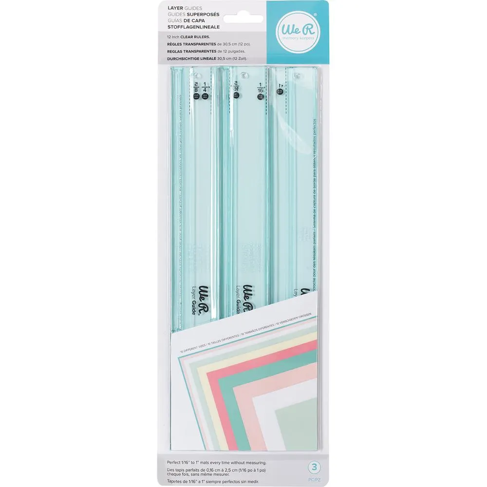 Layer Guides - 12” Clear Rulers WRMK