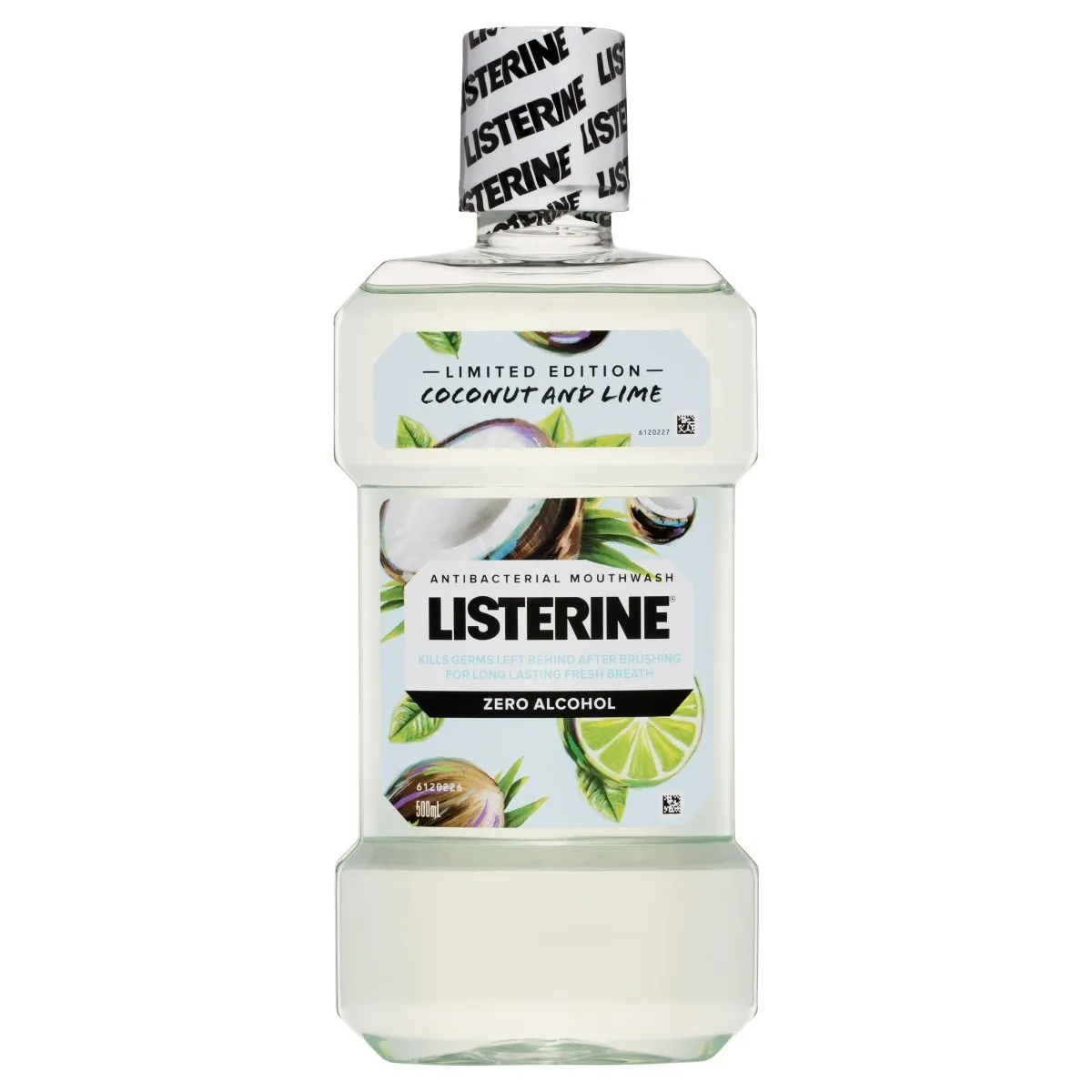 Listerine Antibacterial Mouthwash Limited Edition Coconut And Lime 500mL