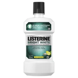 Listerine Bright White Multi-Action Whitening Mouthwash 500mL