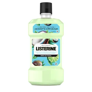 Listerine Zero Alcohol Mouthwash, Coconut Lime, 500 mL