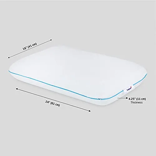Livpure Smart Memory Foam Cool Gel Infused Pillow with Standard Size 16 x 24 Inch - White ( Pack of 1 )
