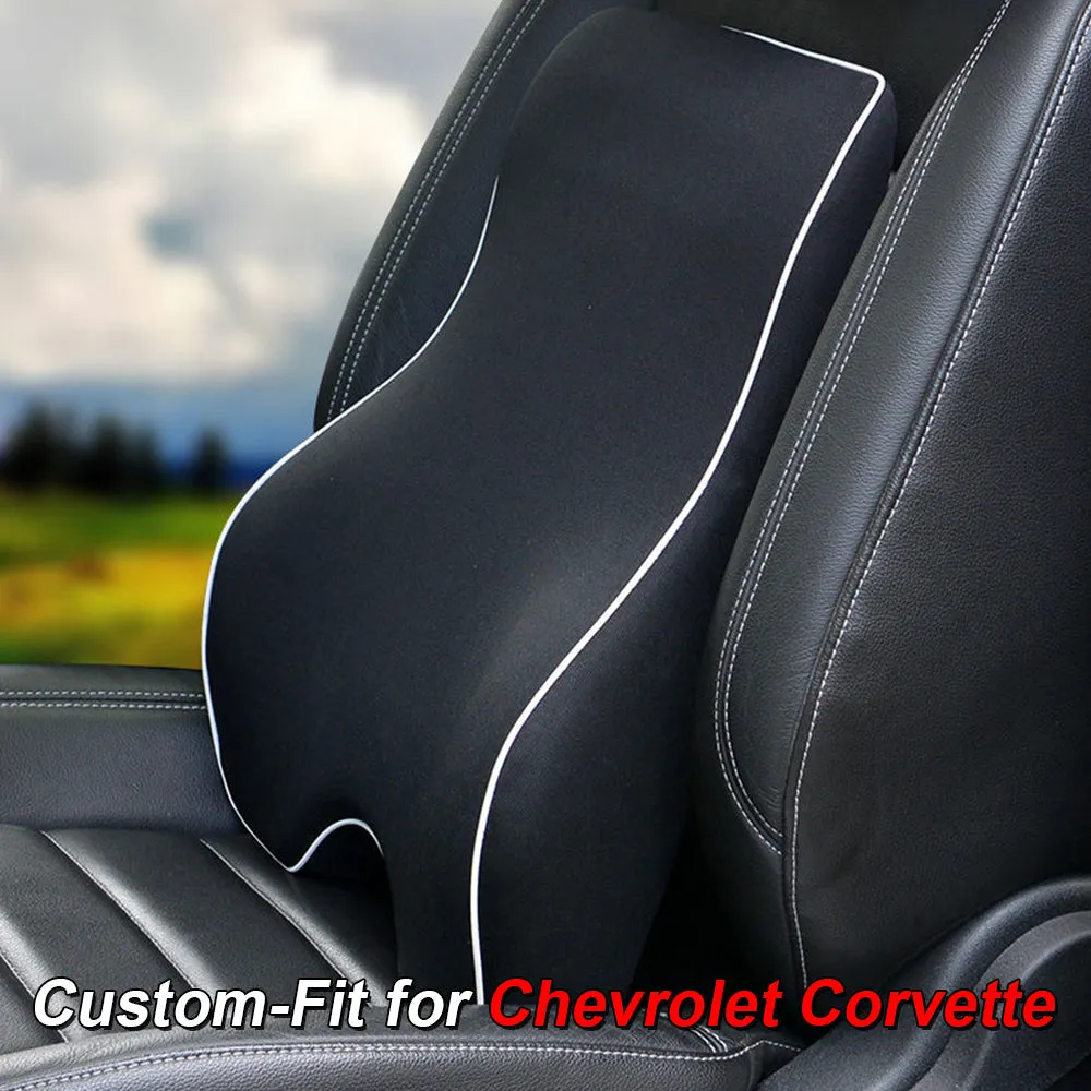 Lumbar Support Cushion for Car and Headrest Neck Pillow Kit, Custom-Fit For Car, Ergonomically Design for Car Seat, Car Accessories WACC254