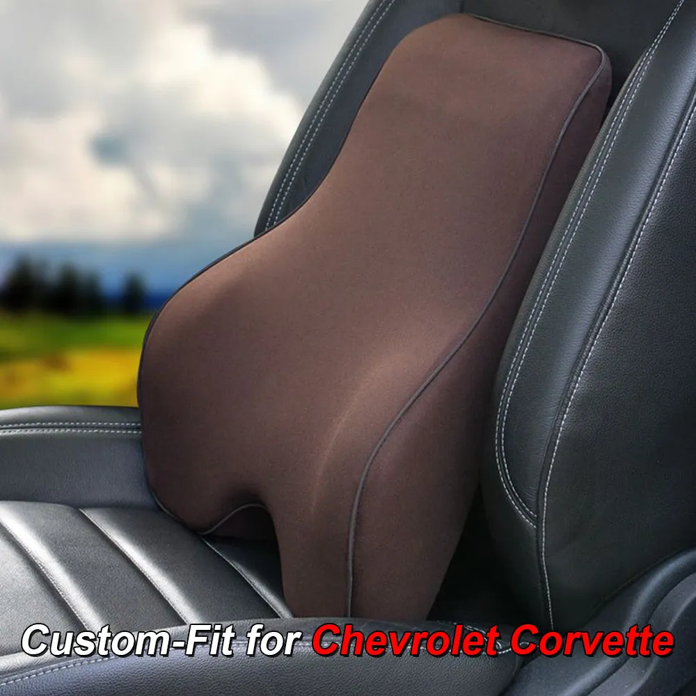 Lumbar Support Cushion for Car and Headrest Neck Pillow Kit, Custom-Fit For Car, Ergonomically Design for Car Seat, Car Accessories WACC254