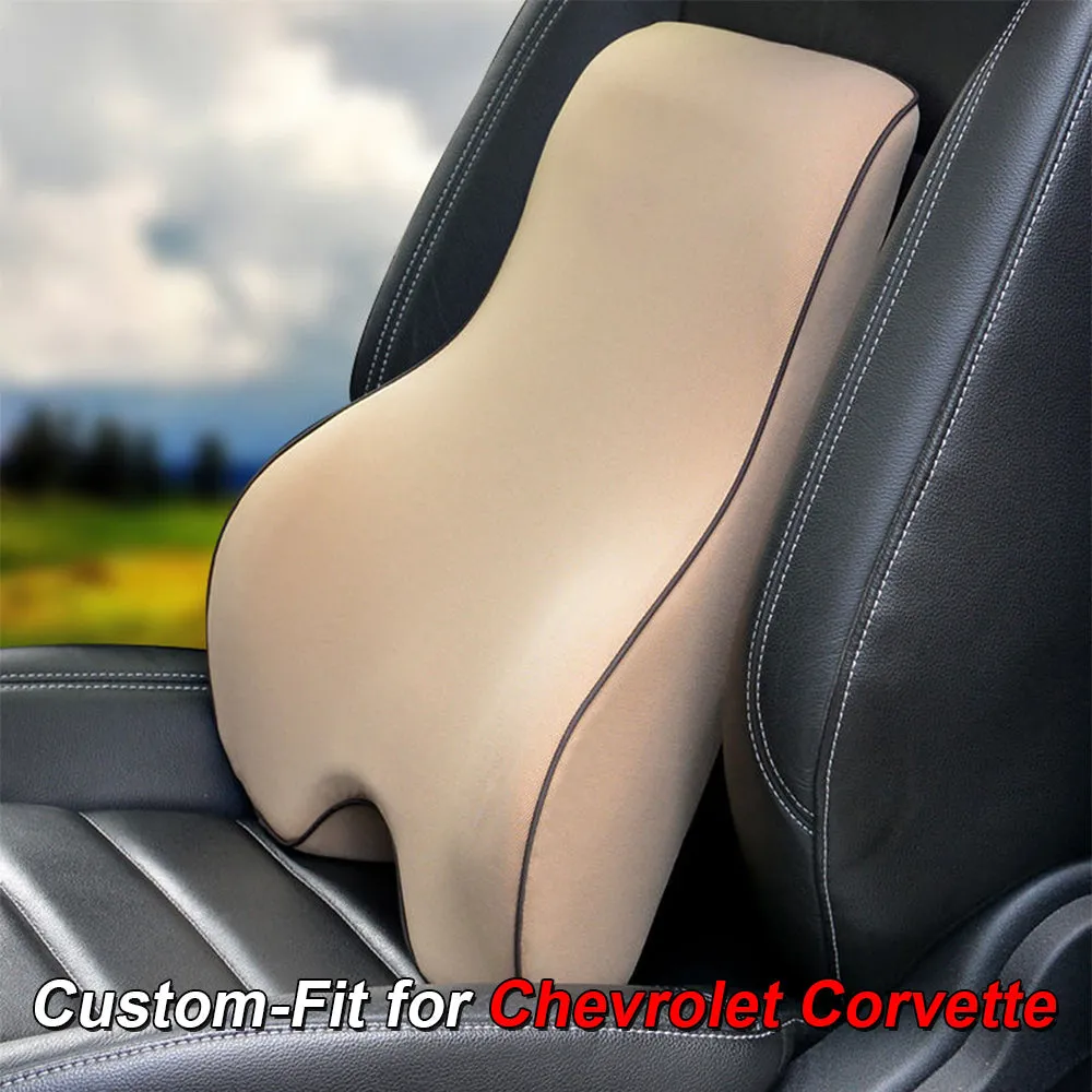 Lumbar Support Cushion for Car and Headrest Neck Pillow Kit, Custom-Fit For Car, Ergonomically Design for Car Seat, Car Accessories WACC254