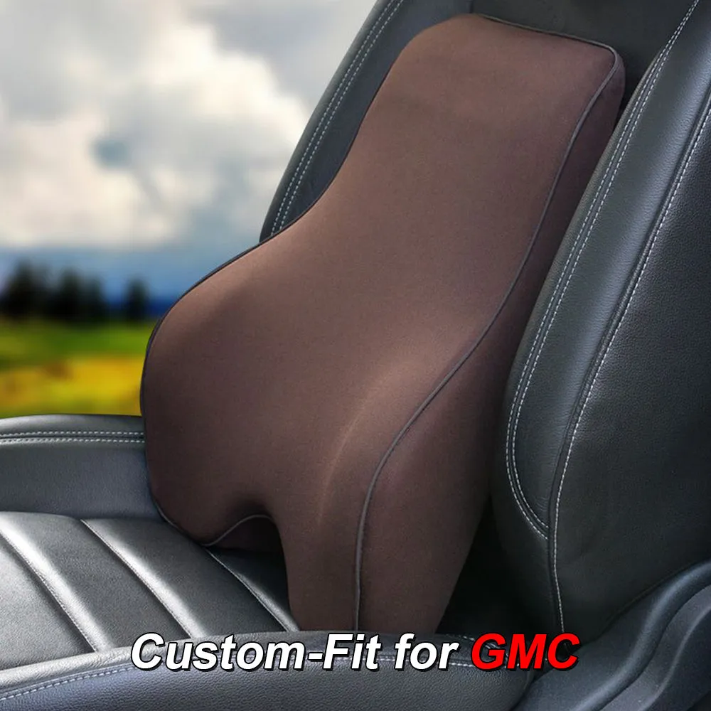 Lumbar Support Cushion for Car and Headrest Neck Pillow Kit, Custom-Fit For Car, Ergonomically Design for Car Seat, Car Accessories WAWQ254