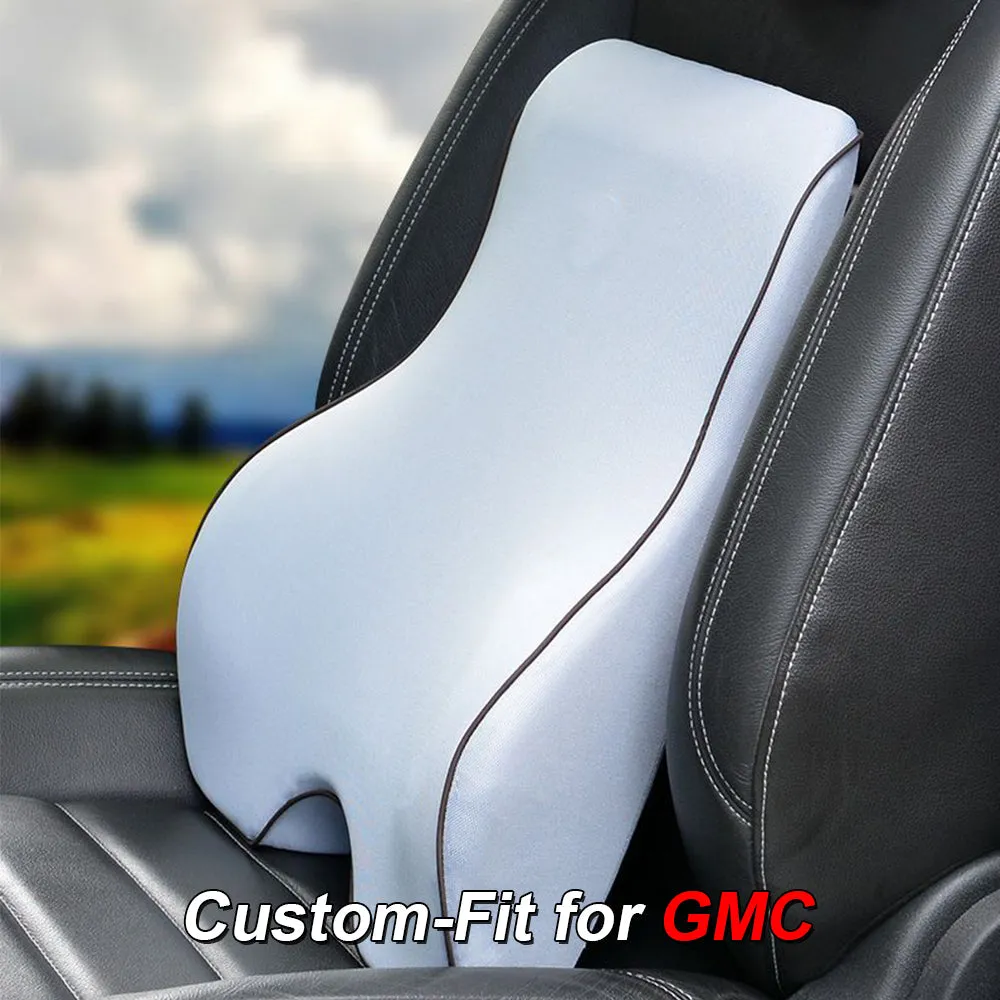 Lumbar Support Cushion for Car and Headrest Neck Pillow Kit, Custom-Fit For Car, Ergonomically Design for Car Seat, Car Accessories WAWQ254