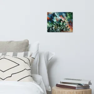 Luminescent Horse-Themed Metal Print | Durable, Scratch & Fade Resistant Wall Art | Customizable Aluminum Art Print