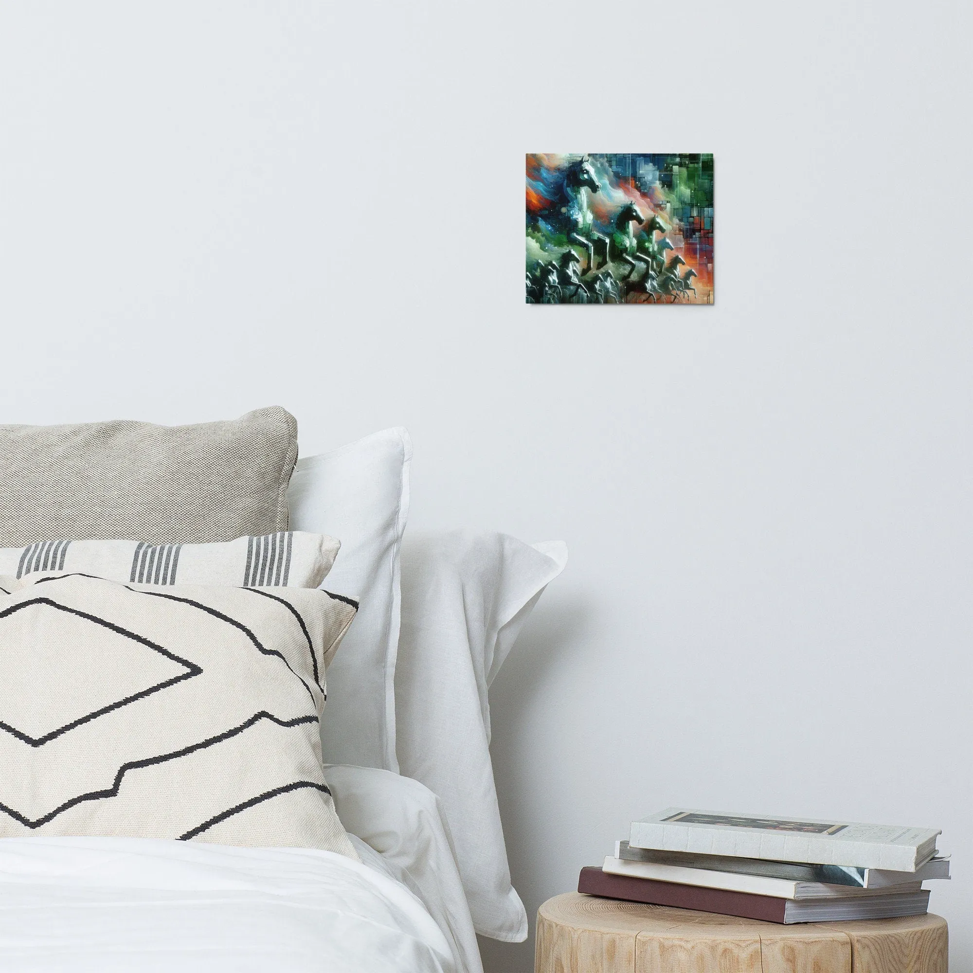 Luminescent Horse-Themed Metal Print | Durable, Scratch & Fade Resistant Wall Art | Customizable Aluminum Art Print
