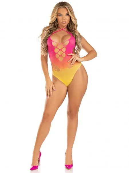 Malibu Dreams Ombre Bodysuit - Sunset - One Size