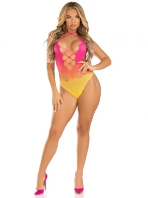 Malibu Dreams Ombre Bodysuit - Sunset - One Size
