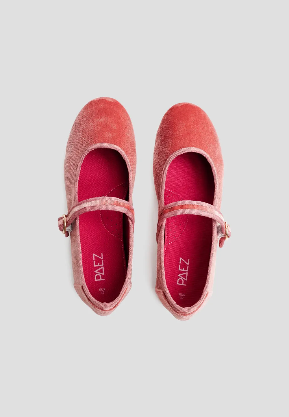 MARY JANE VELVET BLOSSOM PINK