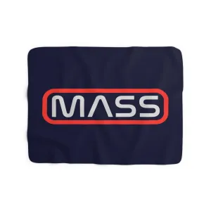 MASS Logo Sherpa Fleece Blanket