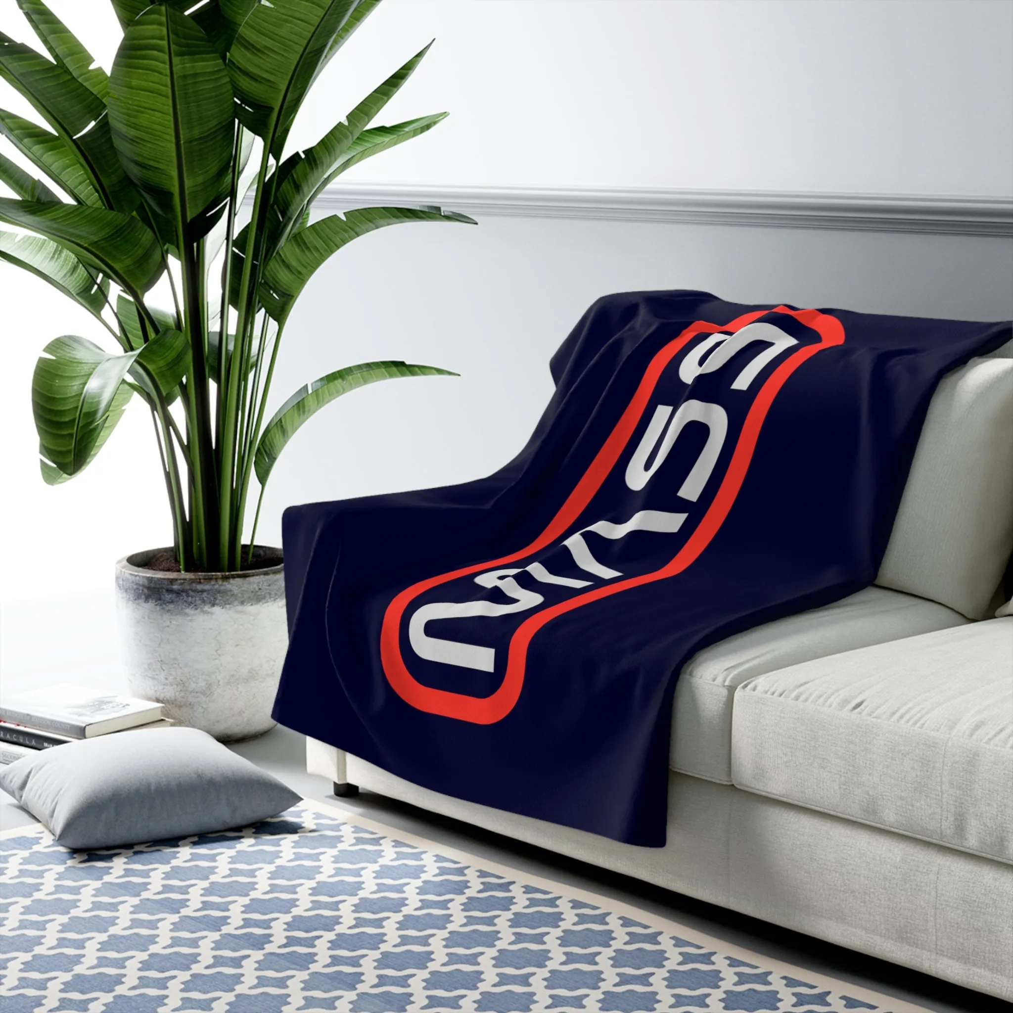 MASS Logo Sherpa Fleece Blanket