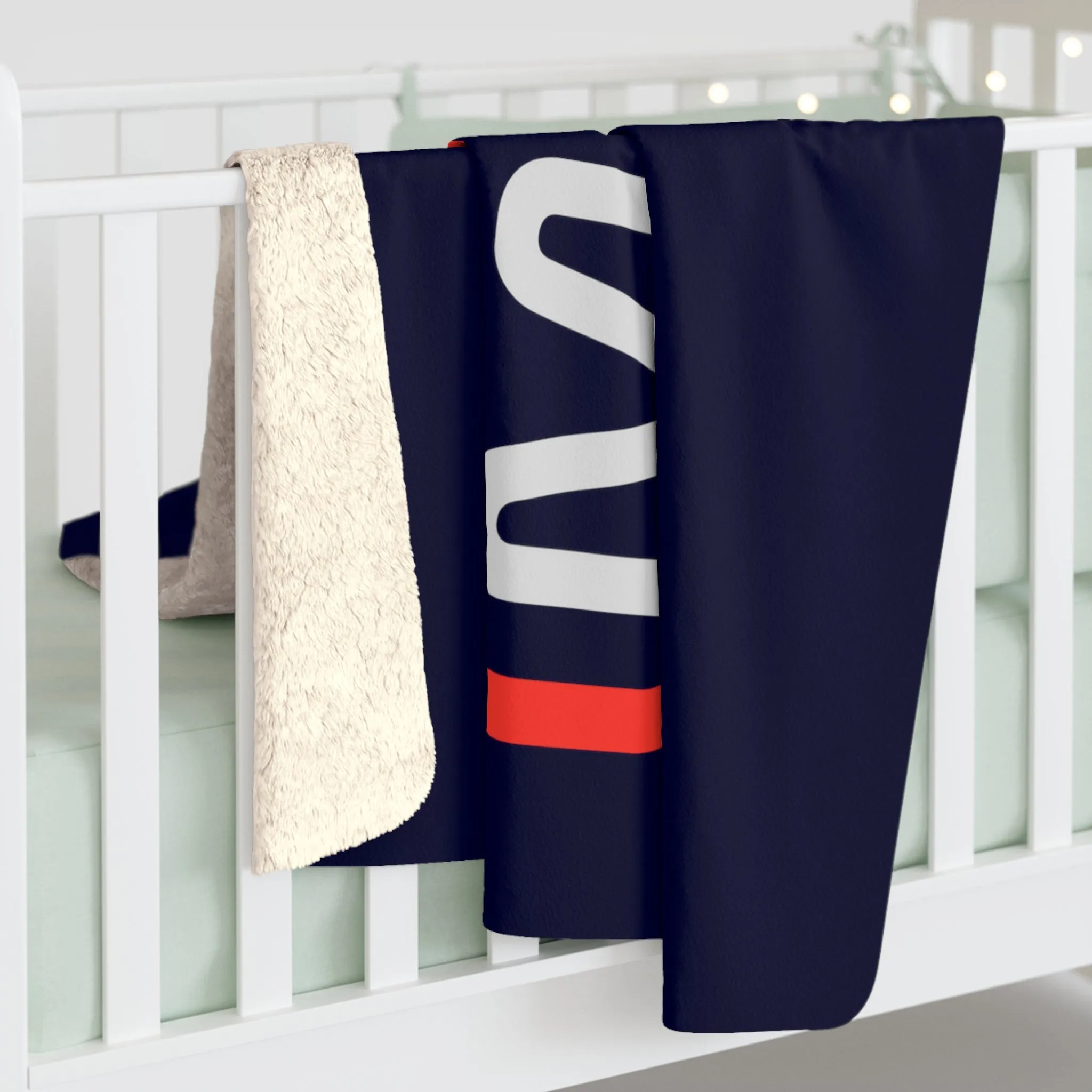 MASS Logo Sherpa Fleece Blanket