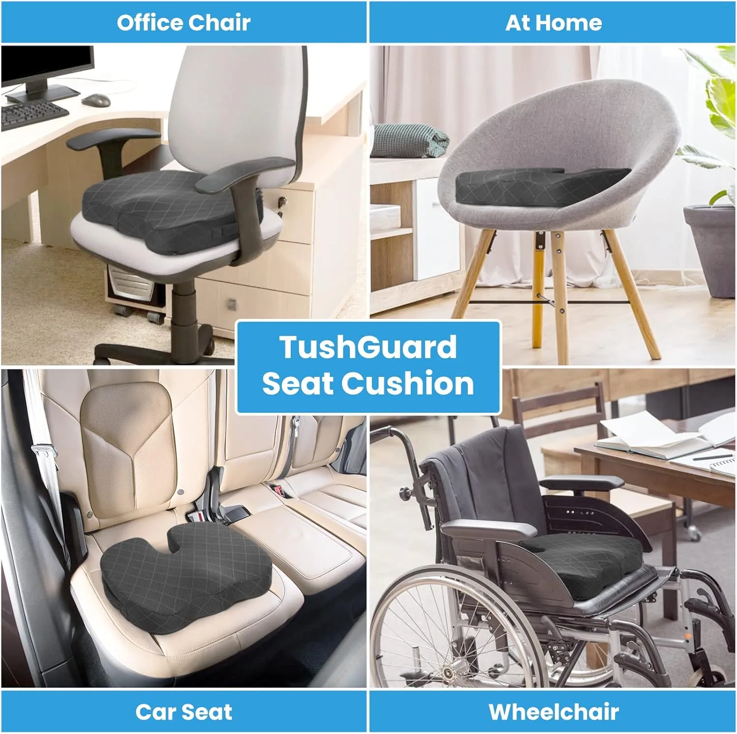 Memory Foam Sitzkissen für Stuhl – Komfort für Autositz und Bürostuhl
