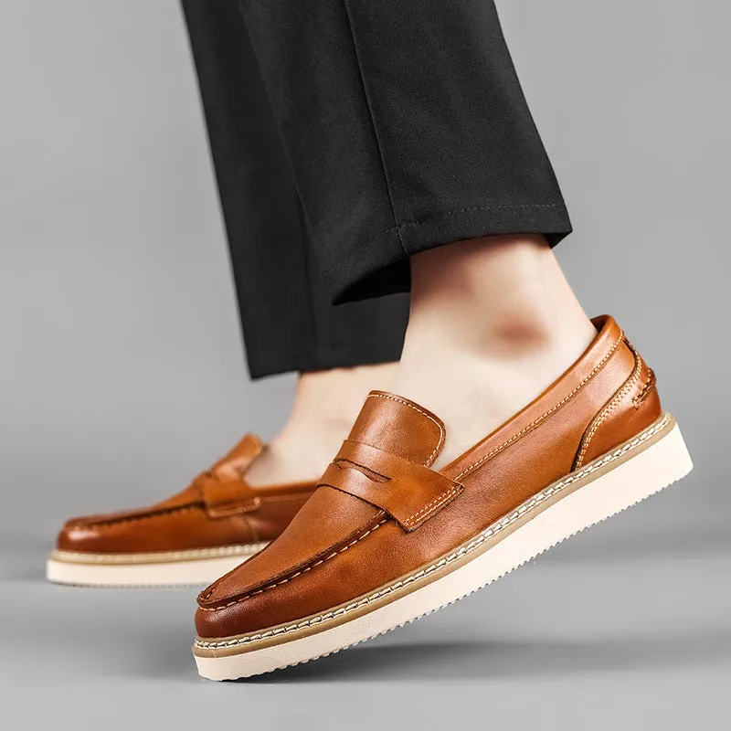 Men's Top Layer Cowhide Leather Shoes