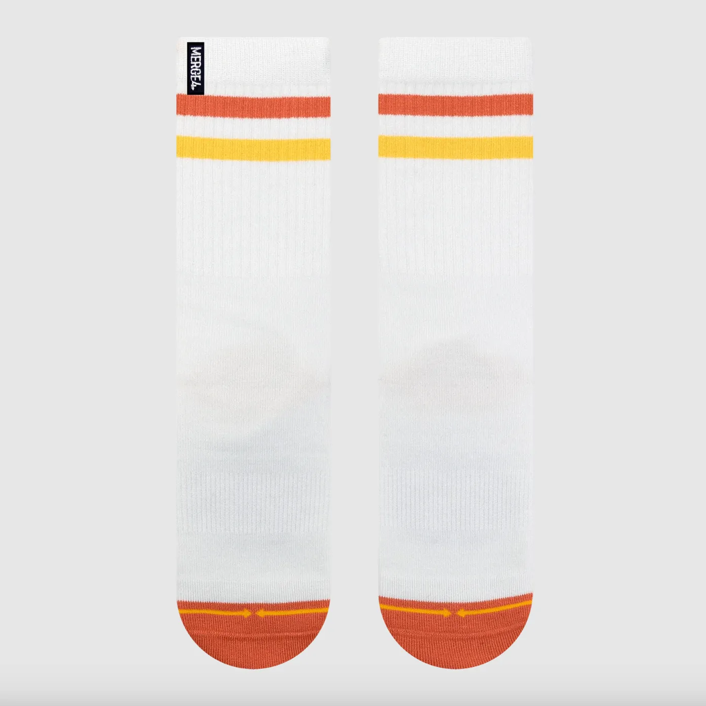 Merge4 Repreve Subtle Sun Classic Crew Socks - White