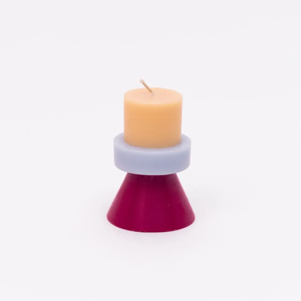 Mini Stack Candle | Peach / Lilac / Ruby