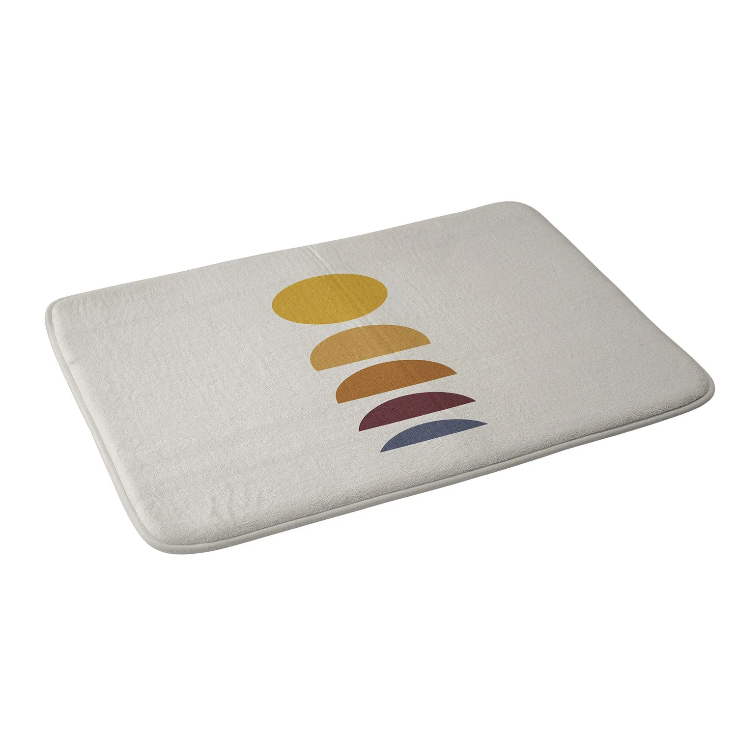 MINIMAL SUNRISE SUNSET I MEMORY FOAM BATH MAT