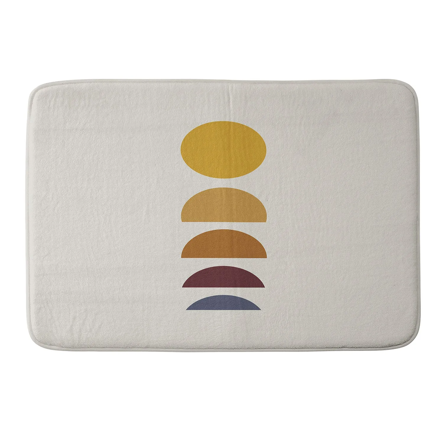MINIMAL SUNRISE SUNSET I MEMORY FOAM BATH MAT