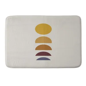 MINIMAL SUNRISE SUNSET I MEMORY FOAM BATH MAT